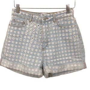 Urban Outfitters |  NEW High Rise Distressed Light Wash Mom Jean Small